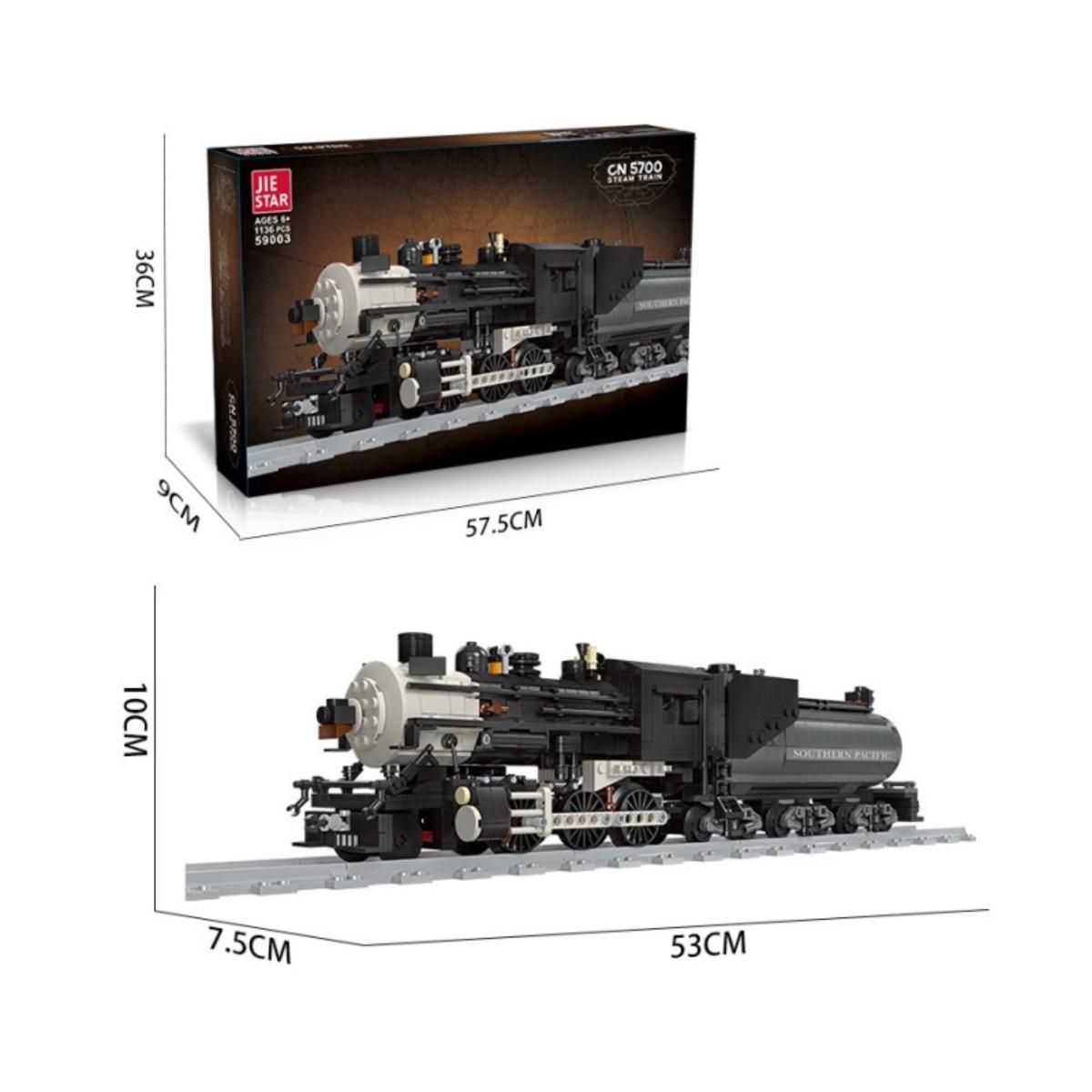 JIE STAR 59003 CN5700 steam locomotive building block model