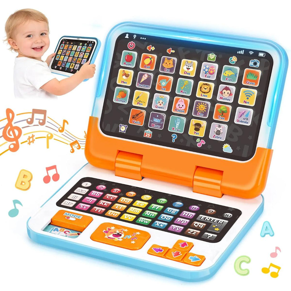2‑in‑1 Learning Laptop for Toddlers – Educational Toy with Music, Lights and Sound