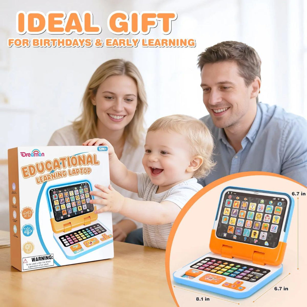 2‑in‑1 Learning Laptop for Toddlers – Educational Toy with Music, Lights and Sound