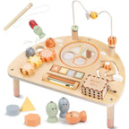 Joyreal Montessori 8 in 1 wooden activity table for toddlers