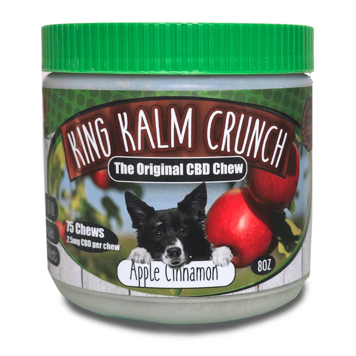 King Kanine King Kalm Crunch Apple Cinnamon CBD treats packaging
