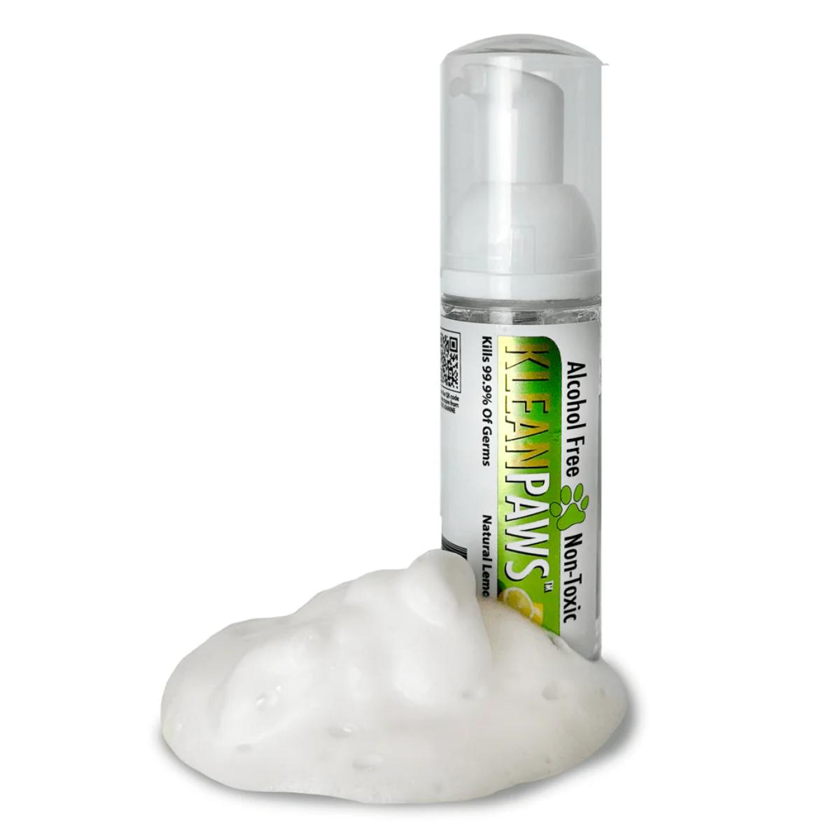 King Kanine Klean Paws non-toxic foaming paw cleaner bottle