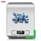 digital kitchen scale with stainless steel platform