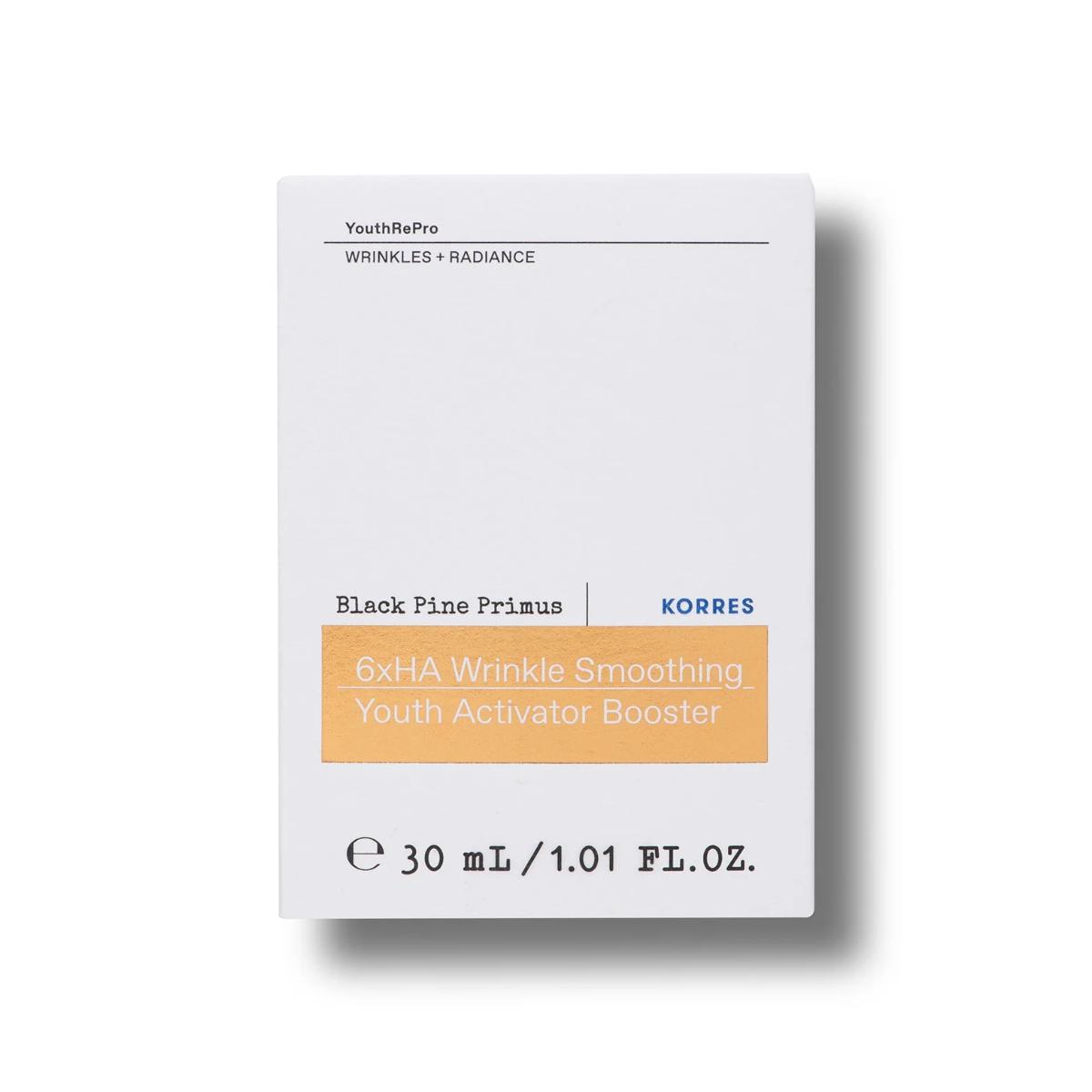 Korres Black Pine Primus 6xHA Youth Activator Booster Serum 30ml bottle