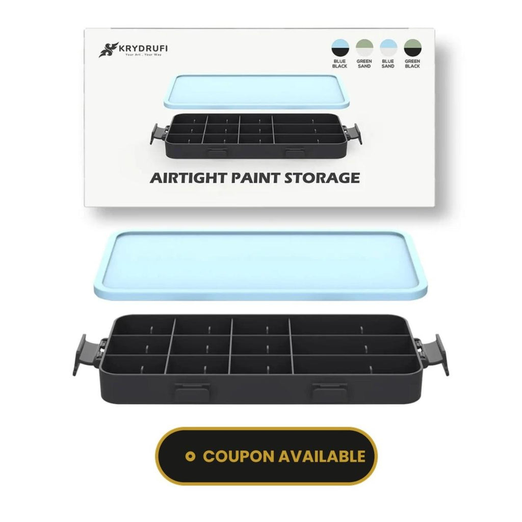Krydrufi Paint Storage Module with modular rack system for hobby paint bottles