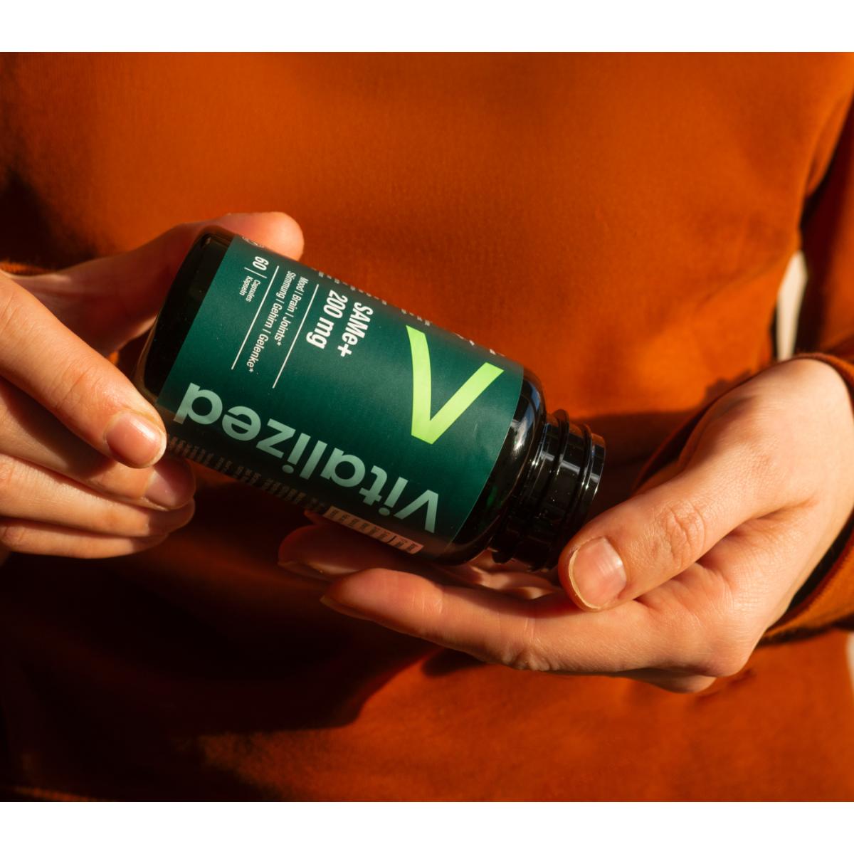 Life Extension SAMe+ 200 mg vegan capsule bottle