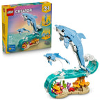 LEGO Creator 3-in-1 Sea Animals Beautiful Dolphins 31385 Building Set