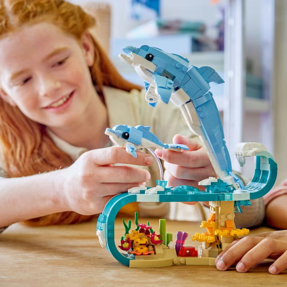 LEGO Creator 3-in-1 Sea Animals Beautiful Dolphins 31385 Building Set