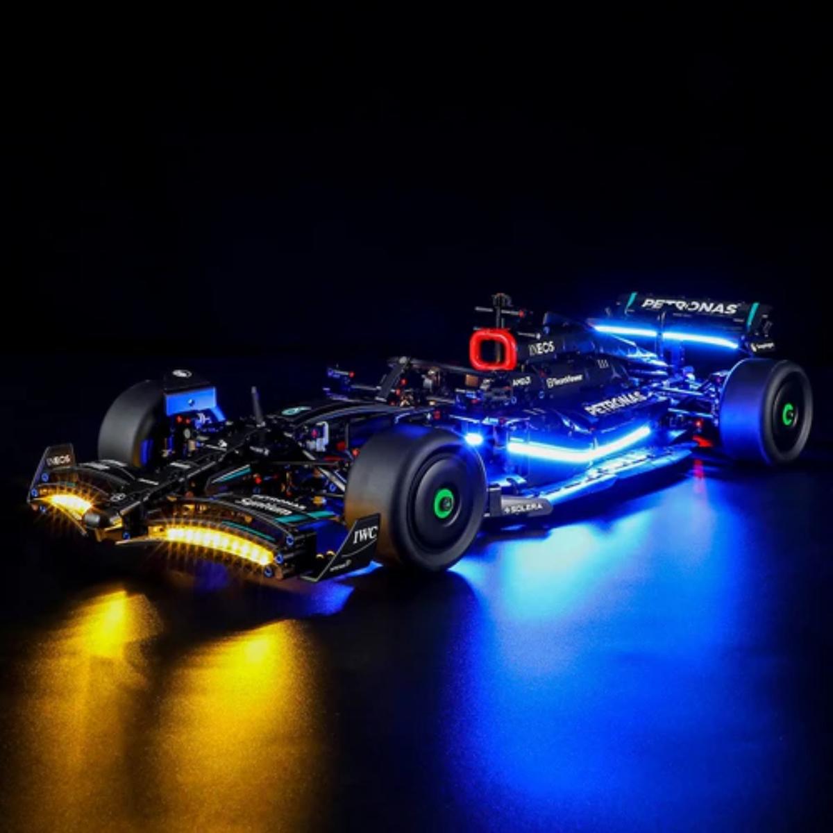 lego mercedes f1 42171 led light kit installed