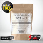 The Body and Skin Clinic Lion's Mane Mushroom Extract Capsules 10000mg Vegan Supplement