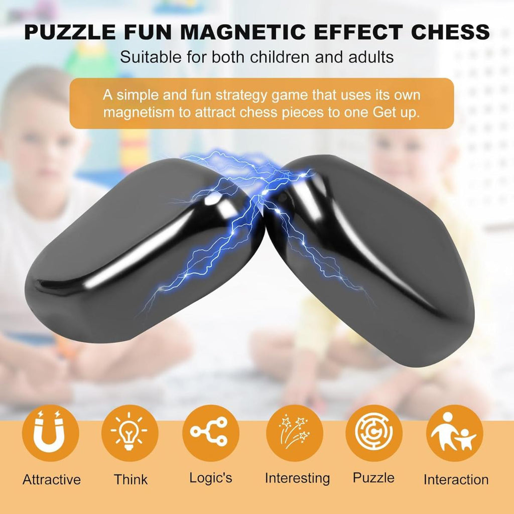 Magnetic chess game with 24 stones portable strategy board game