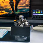 EXG Pro Star Wars The Mandalorian Cable Guys phone stand and gaming controller holder with rotating display tray