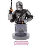 EXG Pro Star Wars The Mandalorian Cable Guys phone stand and gaming controller holder with rotating display tray