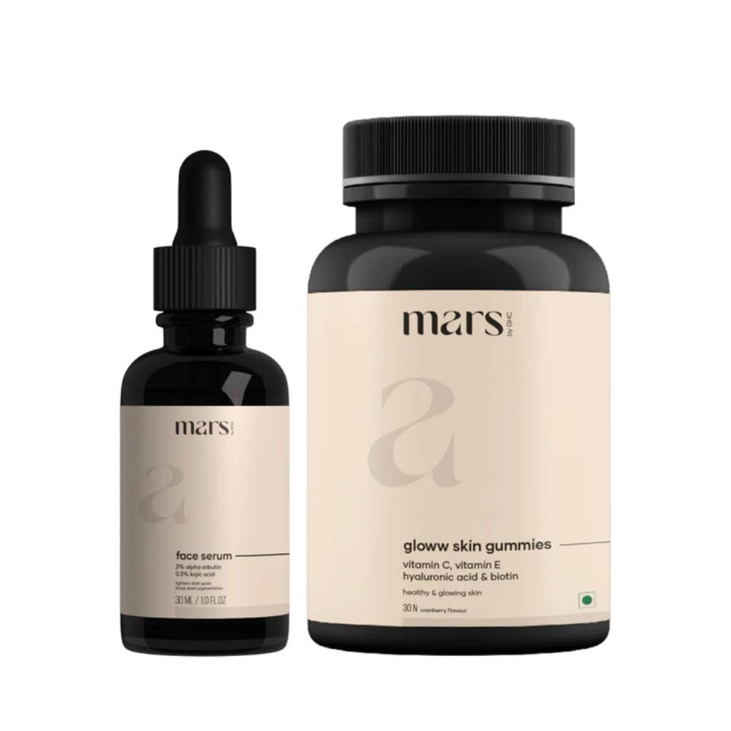 Mars Acne Repair Alpha Arbutin Serum & Vitamin C Gummies