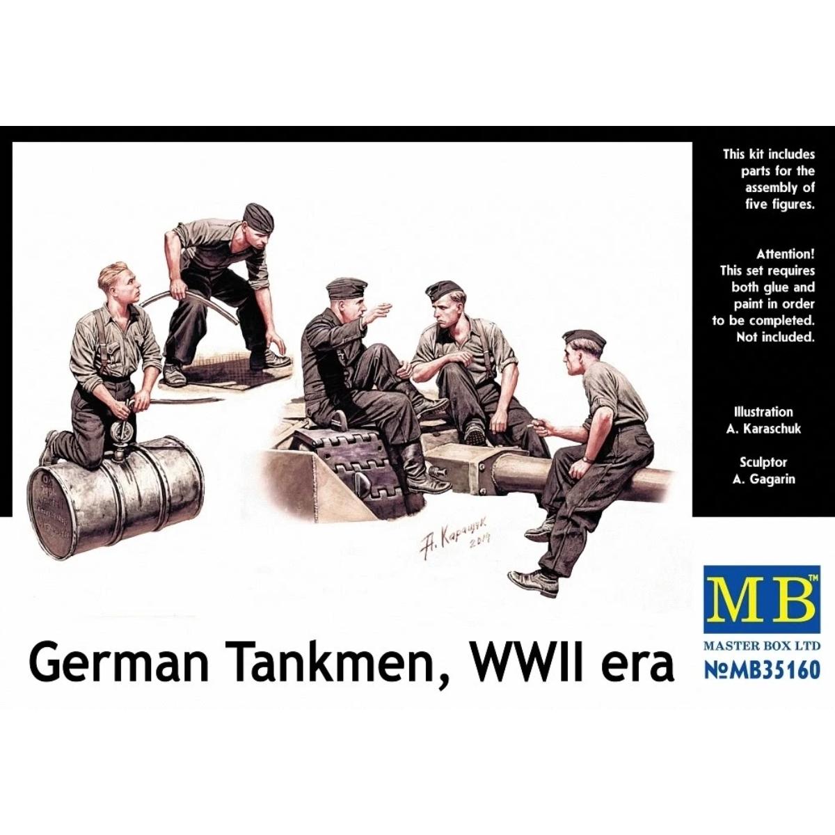 Masterbox 1/35 German Tankmen WWII figure kit box art