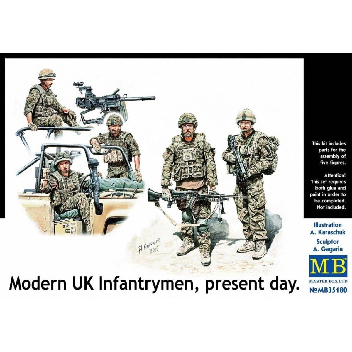 Masterbox Modern UK Infantrymen 1:35 figure kit box