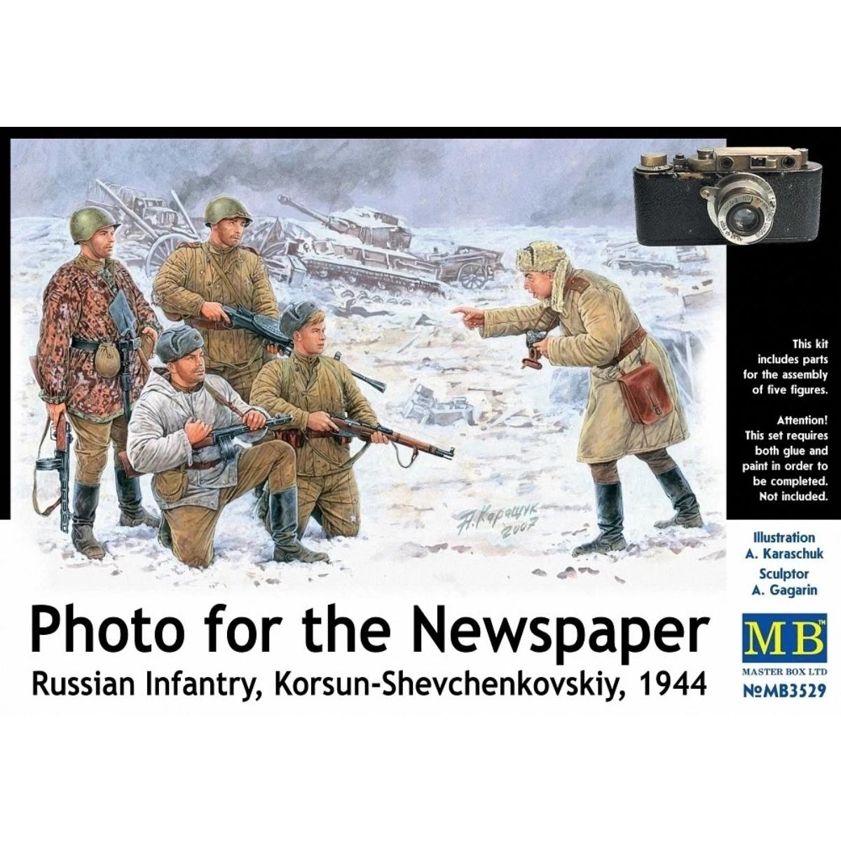 Master Box MAS3529 Russian Infantry Korsun Shevchenkovskiy 1944 1:35 scale figure kit box art