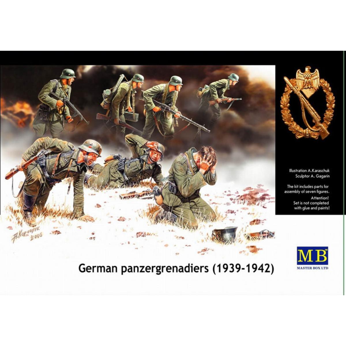 Master Box German Panzergrenadiers 1/35 assembled figures