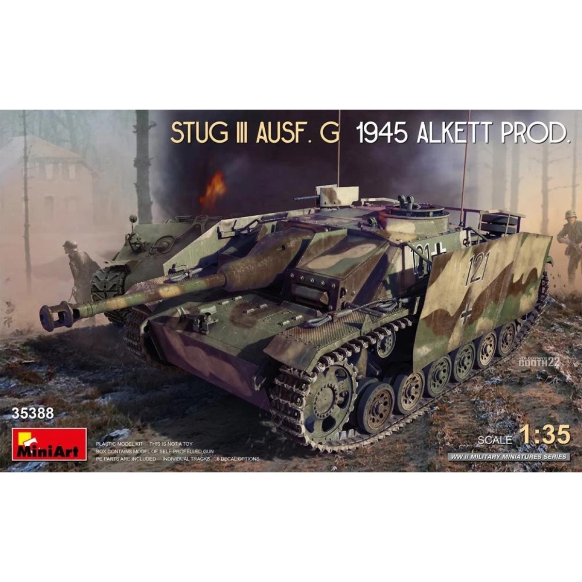 MiniArt StuG III Ausf G Alkett 1945 1:35 model kit 35388 box