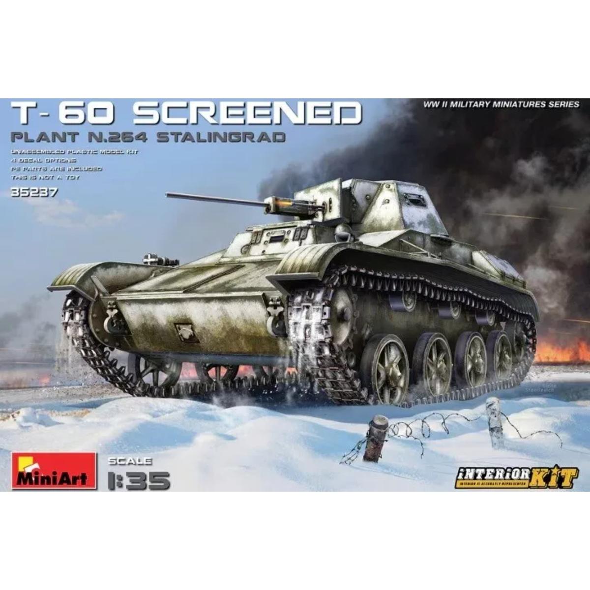 MiniArt T-60 Screened Plant 264 Stalingrad 1/35 model kit box