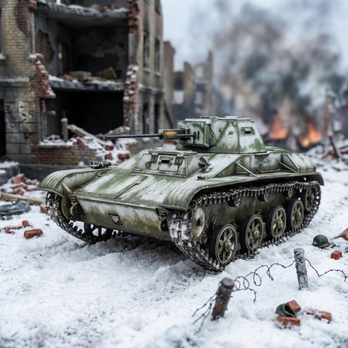 MiniArt T-60 Screened Plant 264 Stalingrad 1/35 model diorma