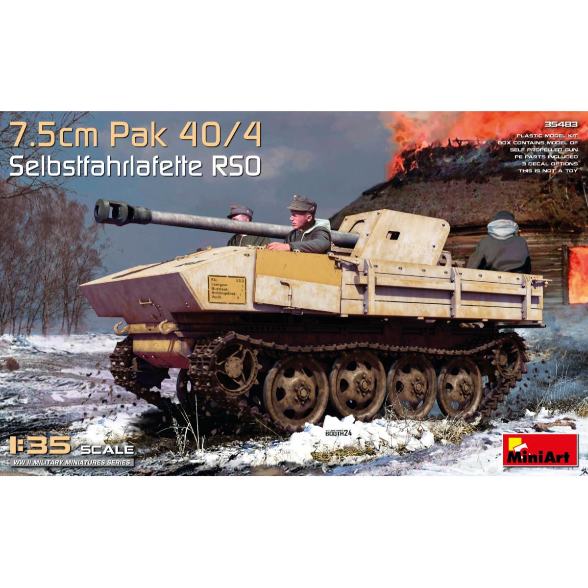MiniArt Pak 40/4 auf RSO 1/35 scale model kit box