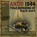 MiniArt 36072 1:35 Anzio 1944 StuG III Ausf.G Field Repairing Big Set Diorama