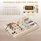 montessori busy board toddler learning toy