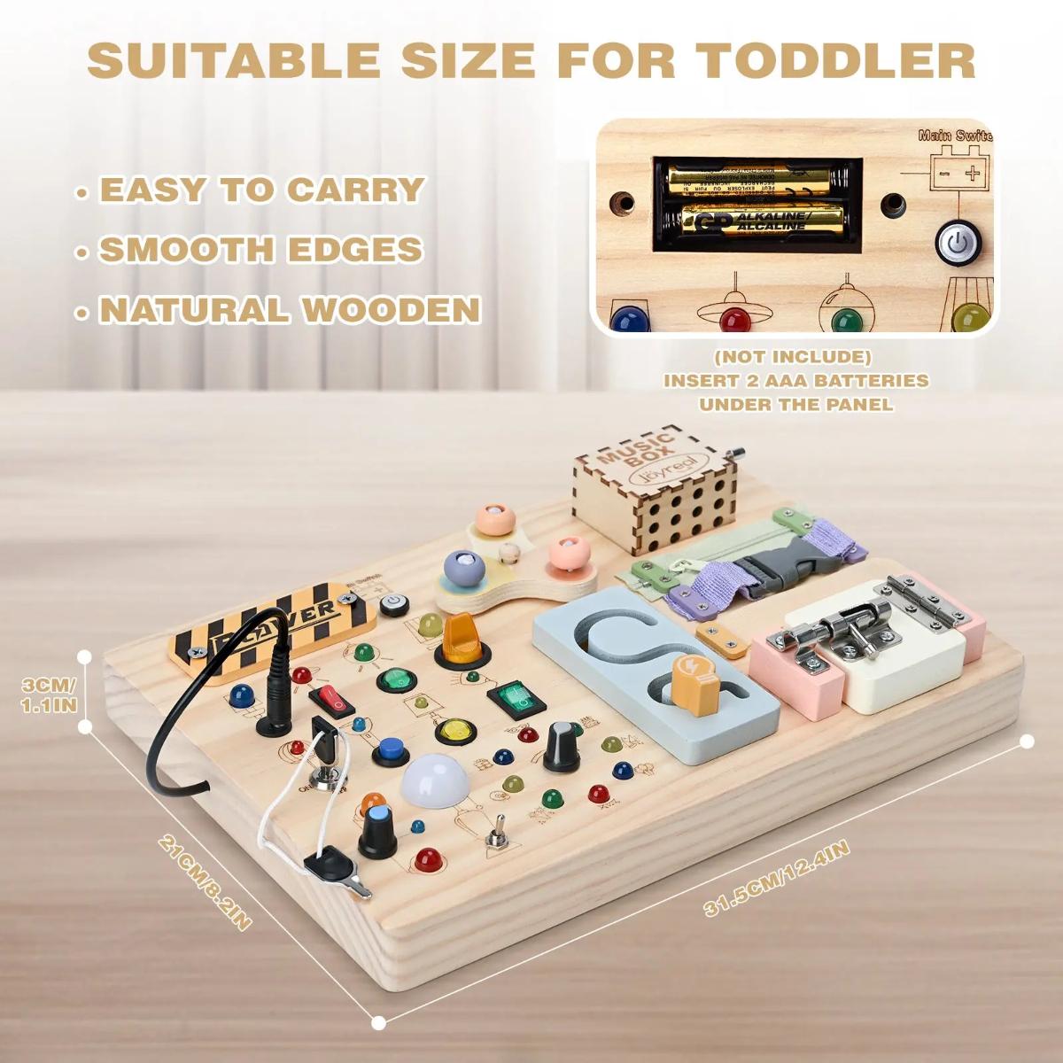montessori busy board toddler learning toy