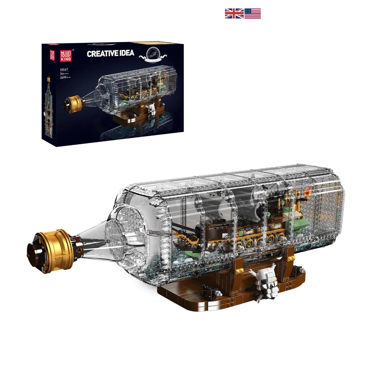 Mould King 10067 Flying Dutchman Ship-In-a-Bottle 2,499 piece build set