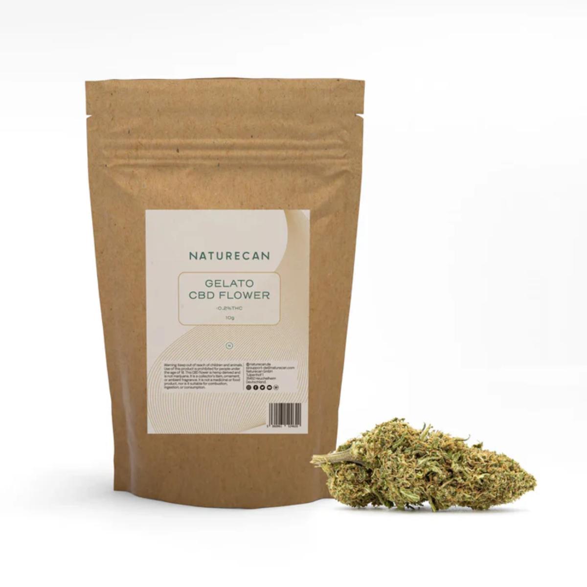 Naturecan Gelato CBD Flower pouch