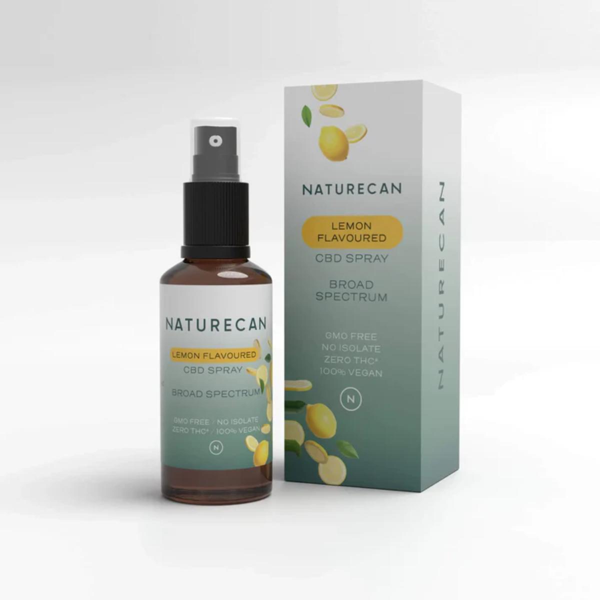 Naturecan Lemon CBD Oral Spray bottle
