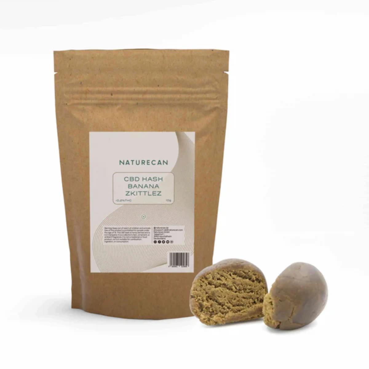 Naturecan Banana Zkittlez CBD Hash – Hybrid sweet tropical banana aroma
