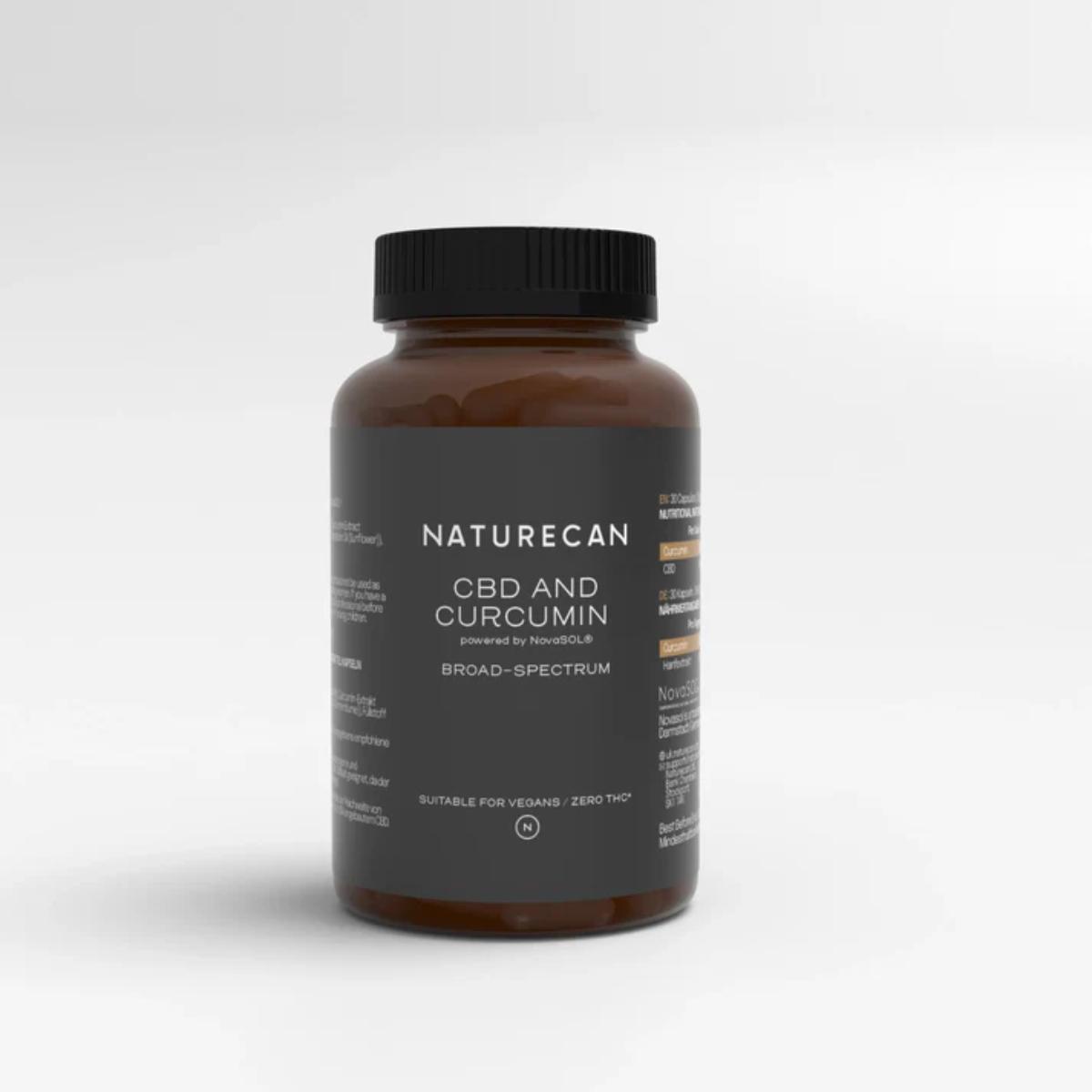 Naturecan Liquid Gold CBD + Curcuminoids – 10 mg broad-spectrum CBD and 25 mg curcuminoid extract