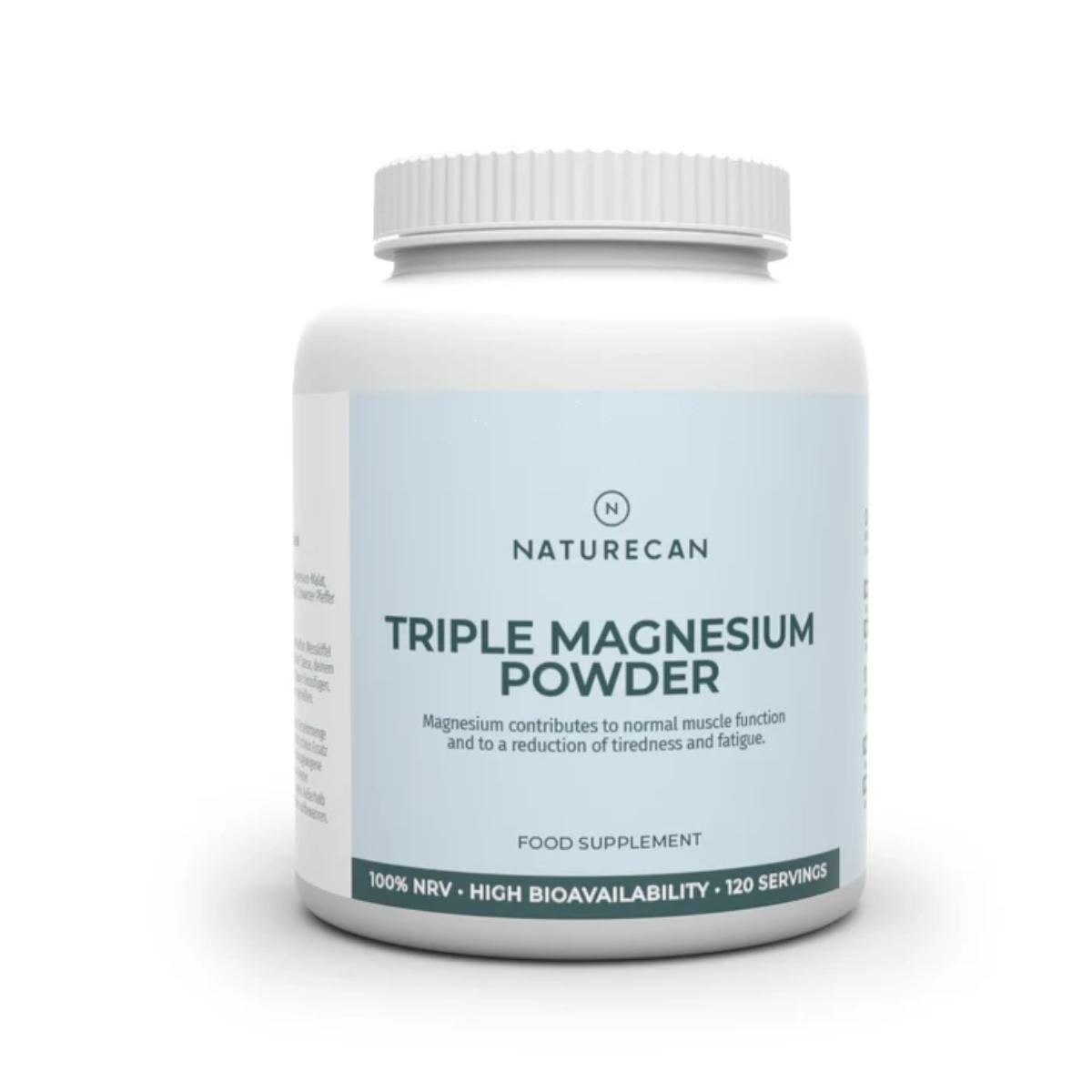 Naturecan Triple Magnesium Powder – blends glycinate, citrate, and lactate