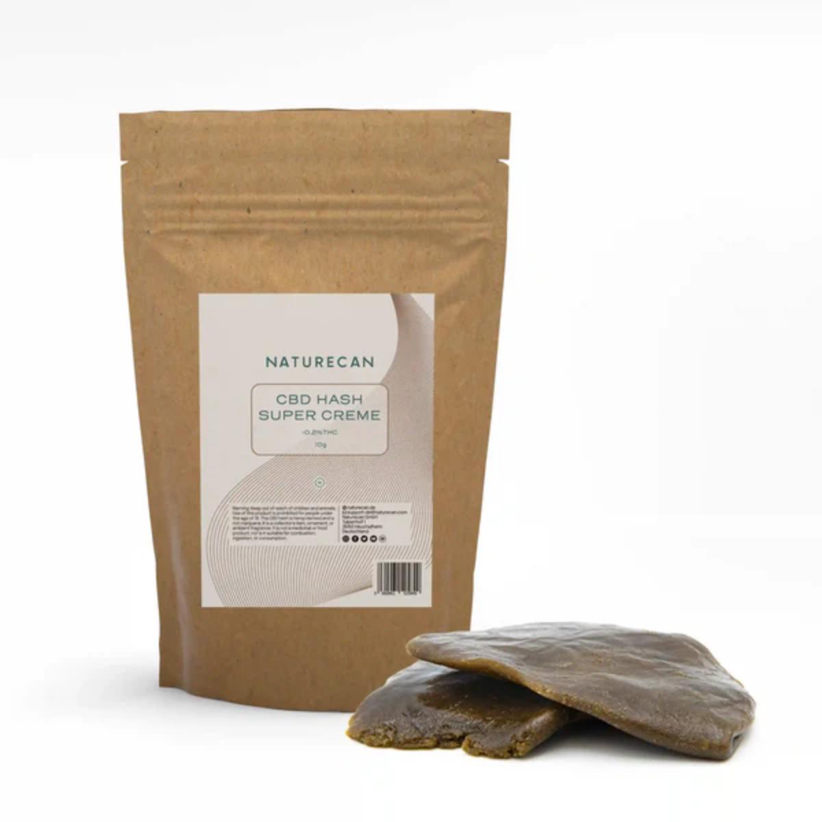 Naturecan Super Creme CBD Hash – Indica-Dominant, Sweet Fruity Aromas, Low THC Hash
