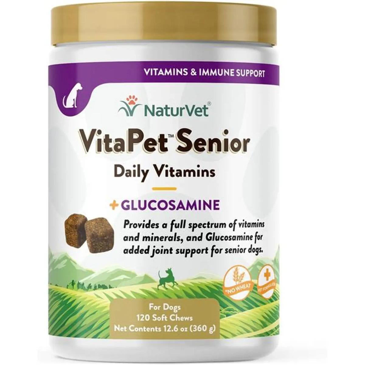 NaturVet senior dog vitamins 120 soft chews