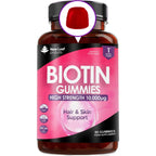 New Leaf Products Biotin Gummies 10,000 µg – high strength supplement for hair, skin and nails