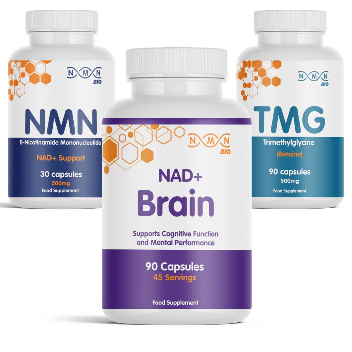 NMN Bio Morning Bundle pack bottle set NAD+ Brain NMN TMG