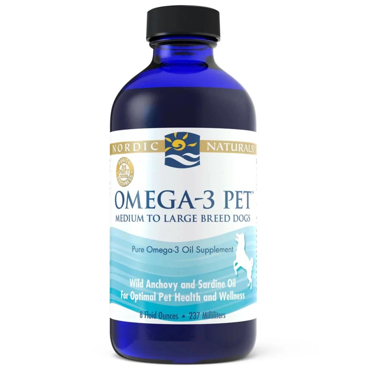 Nordic Naturals Omega-3 Pet fish oil for dogs and cats – 60 ml / 237 ml bottle