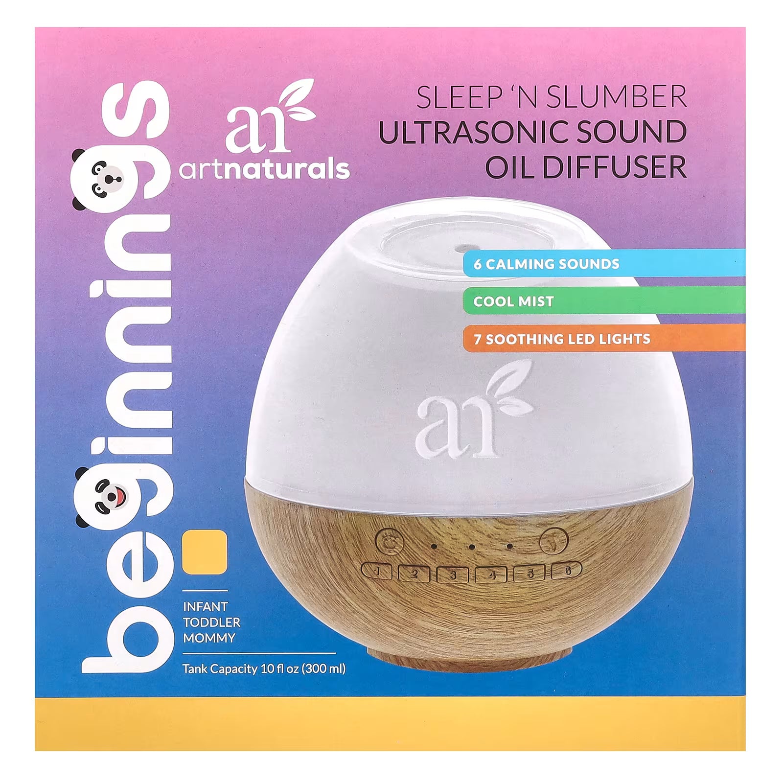 ArtNaturals Sleep N’ Slumber ultrasonic oil diffuser with built-in sound machine
