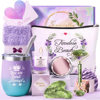10‑piece women’s pamper gift set with spa and relaxation items in a gift box