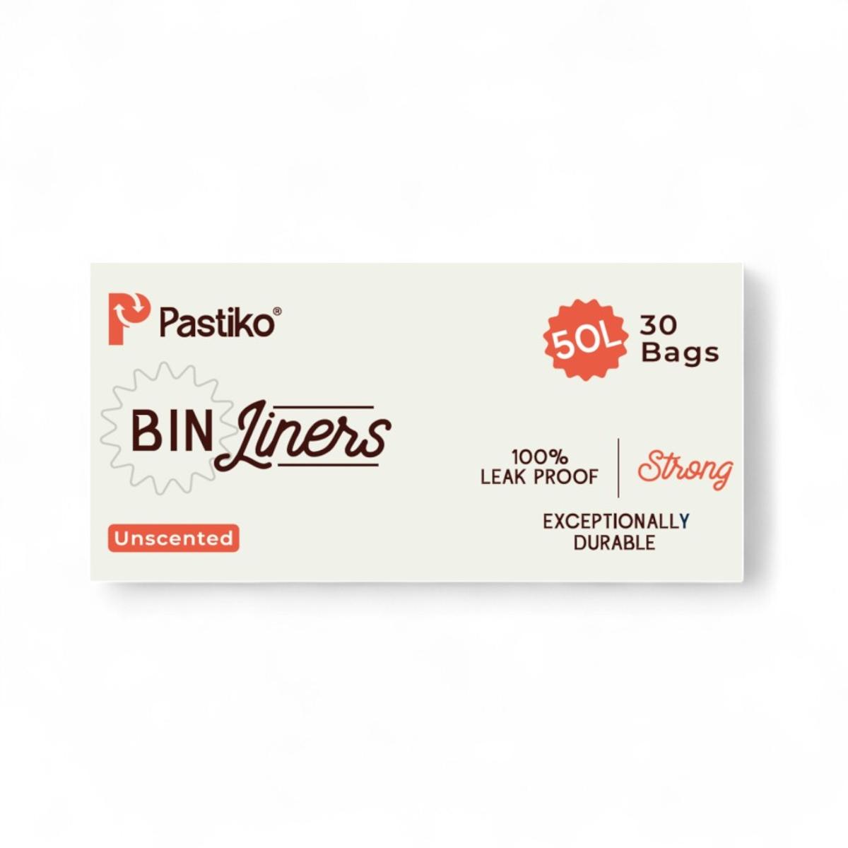 Pastiko 50L compostable bin liner roll