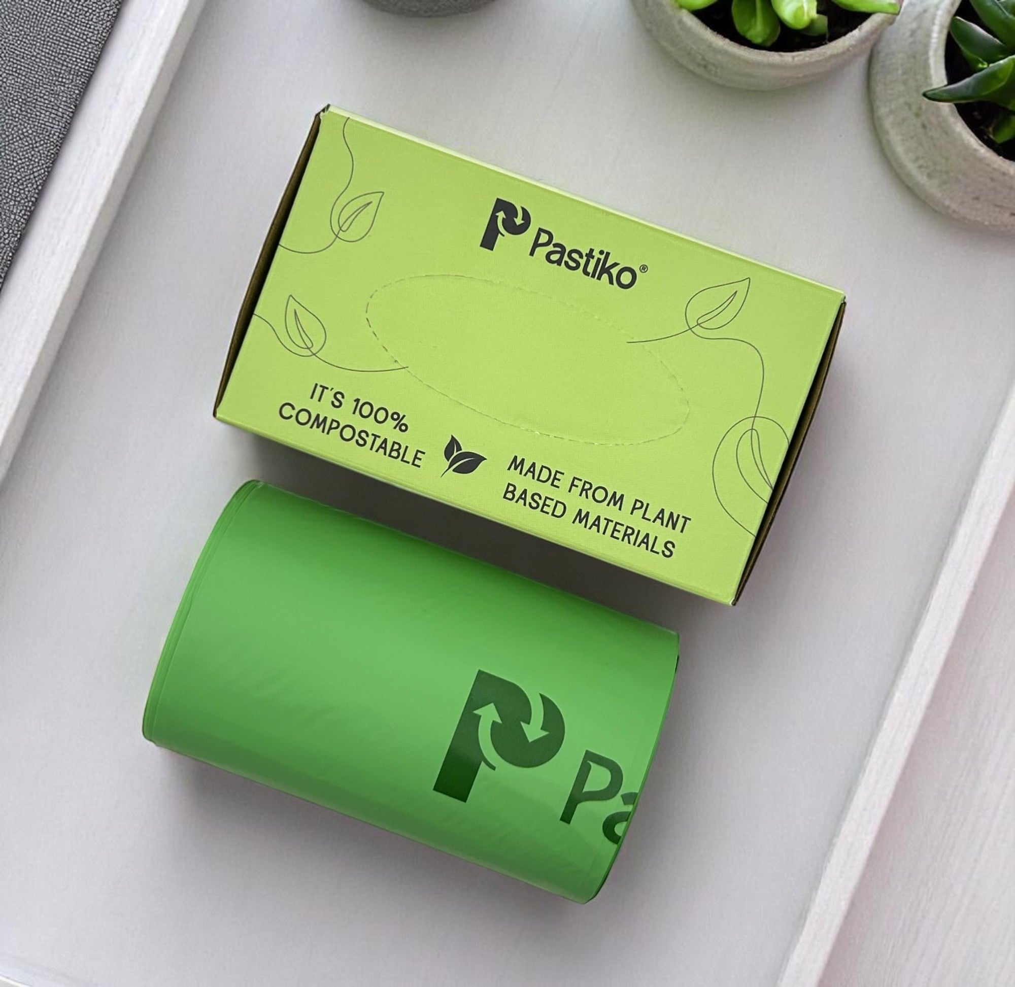 Pastiko 6L compostable caddy liner roll