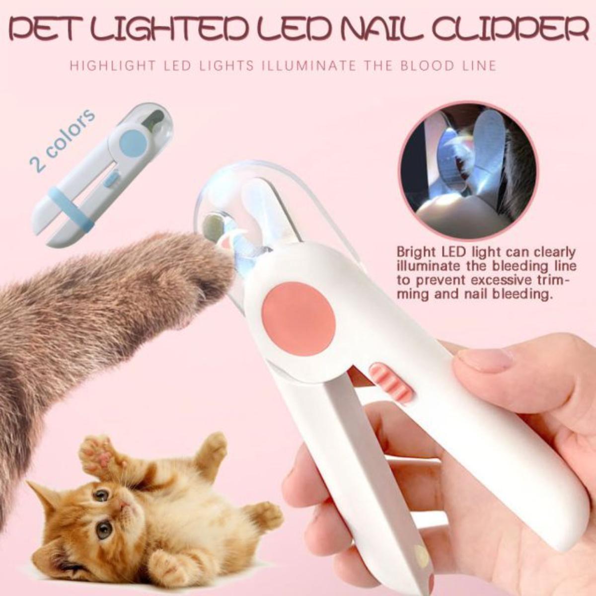 LED Professional Pet Nail Clippers for Dogs and Cats with Safety Light