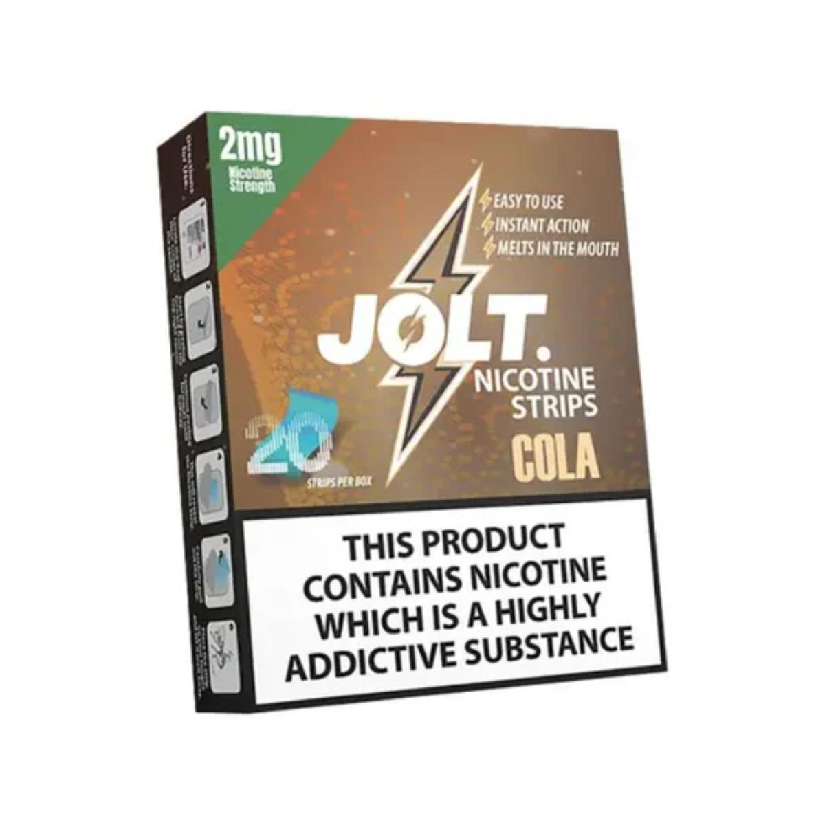 Cola Jolt Nicotine Strips front packaging view