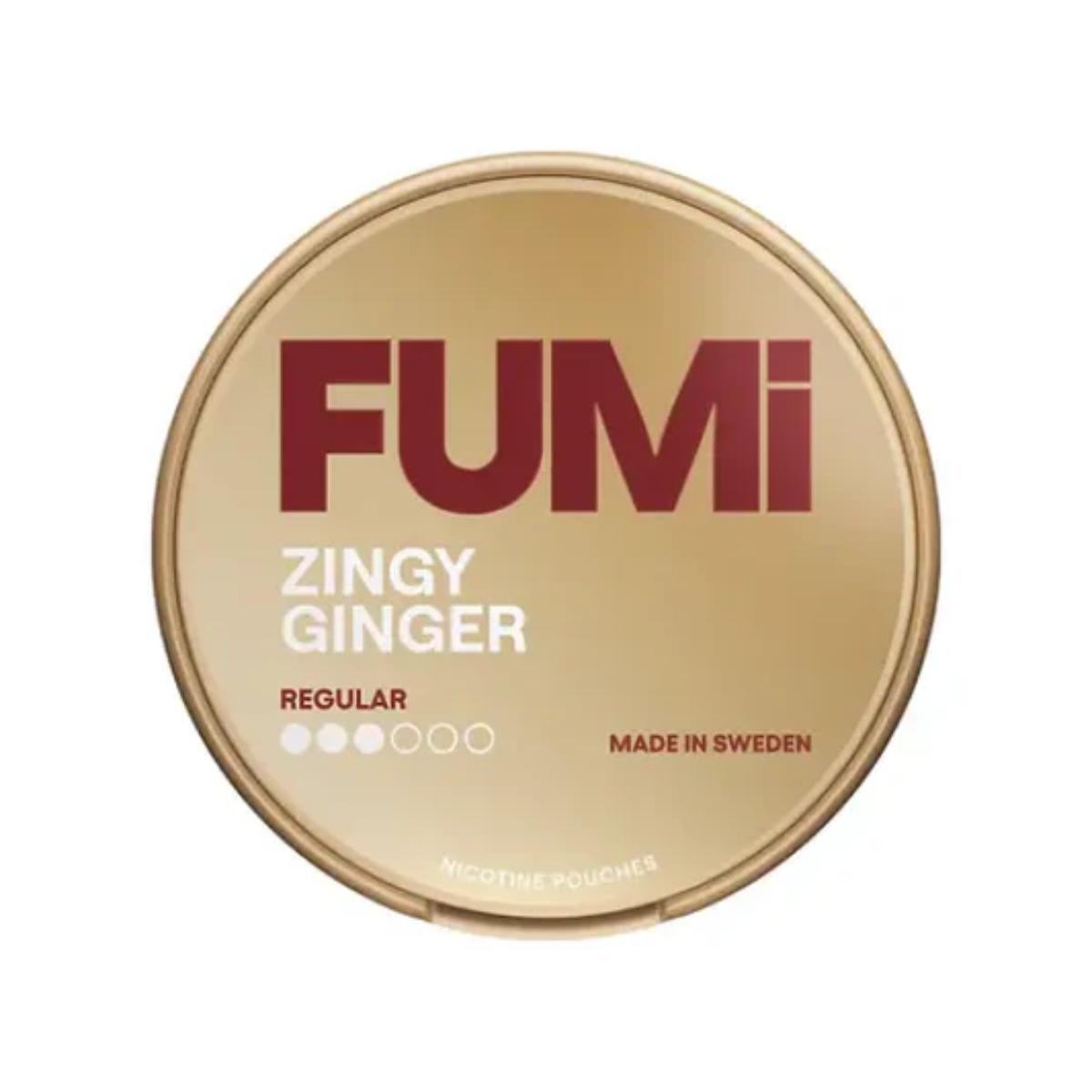 FUMi Zingy Ginger Nicotine Pouches can front view