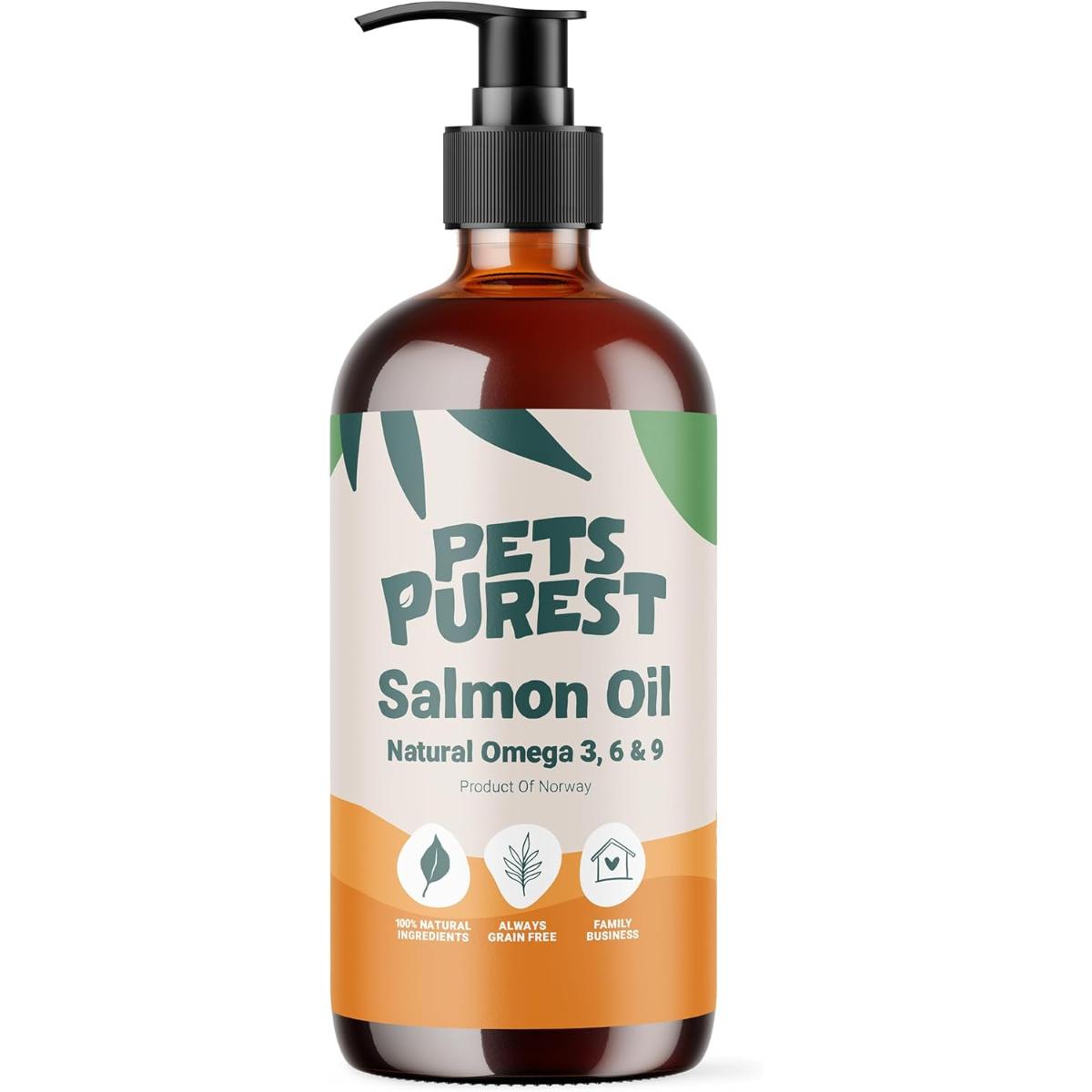 Pets Purest Scottish Salmon Oil – Natural Omega‑3, 6 & 9 Supplement for Dogs and Cats