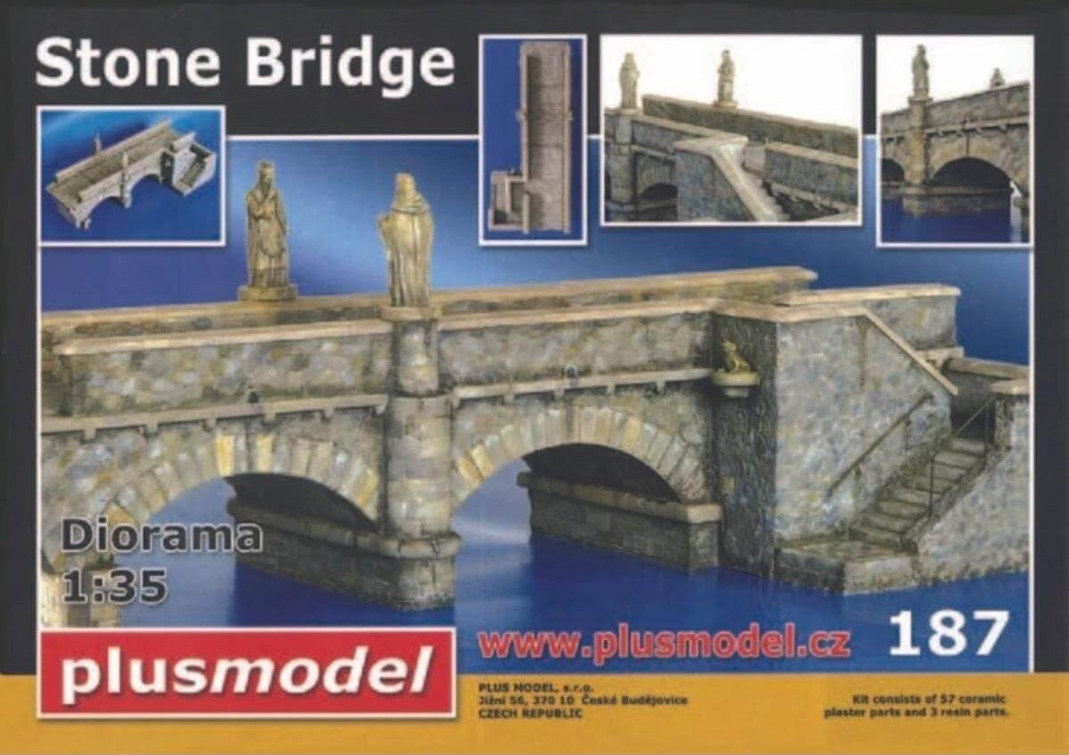 Plus Model 187 1/35 ceramic parts stone bridge scale model accessory