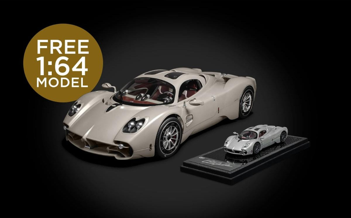 Pocher Pagani Utopia Coupé Rinascimento Lucido Anniversary Collection Bundle 1:8 scale premium die-cast model kit